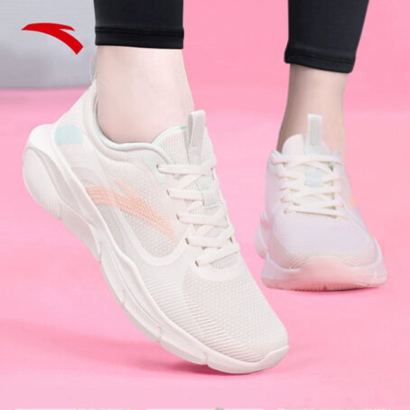 Anta Black Leather Waterproof Ladieswear Fleece-Lined Sneakers Anta
