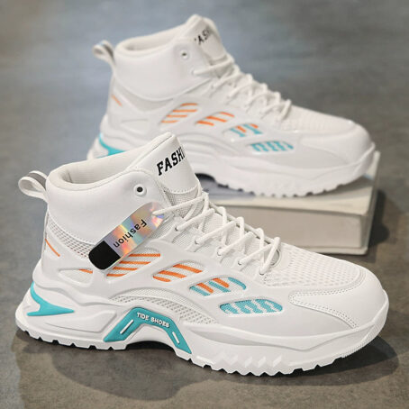 Winter Casual Basketball Height Increasing Two Cotton Putian Men's Shoes Fashion