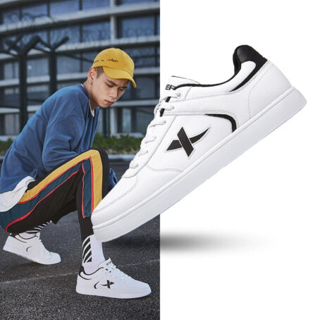 Tebu Fall and Winter Leather Surface Easiest for Match Casual Low-Top Sneakers XTEP