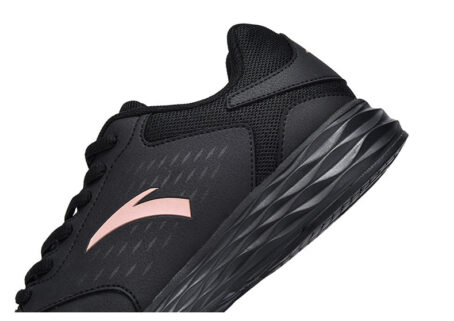 Anta Black Leather Waterproof Ladieswear Fleece-Lined Sneakers Anta