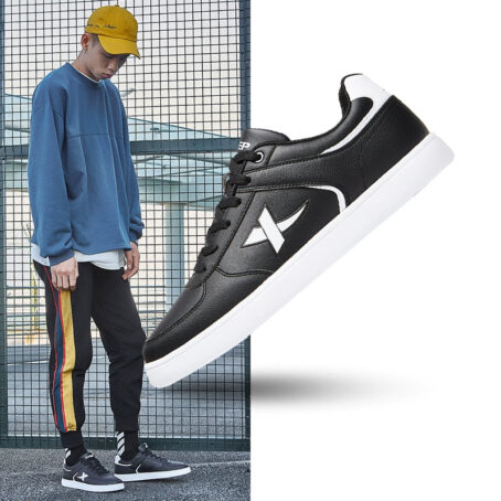 Tebu Fall and Winter Leather Surface Easiest for Match Casual Low-Top Sneakers XTEP
