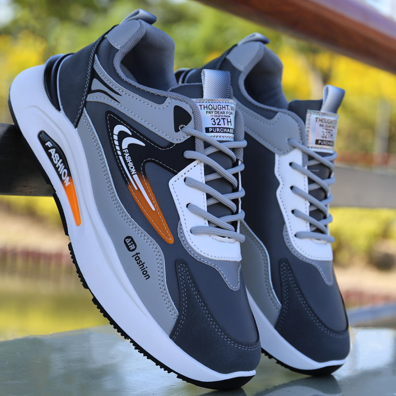 Spring Leather Waterproof Trendy Casual Soft Bottom Shoes Fashion
