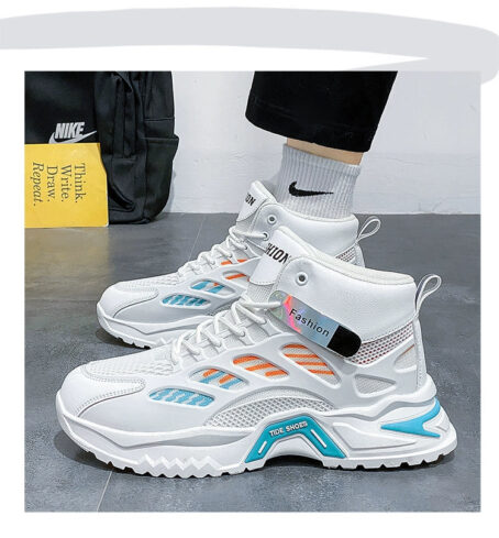 Winter Casual Basketball Height Increasing Two Cotton Putian Men's Shoes Fashion