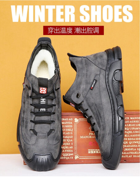 Winter Warm Dad Middle-Aged Elderly Men's Casual Shoes Sport