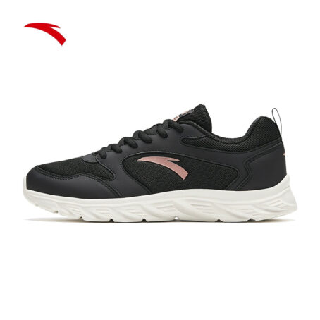 Anta Black Leather Waterproof Ladieswear Fleece-Lined Sneakers Anta