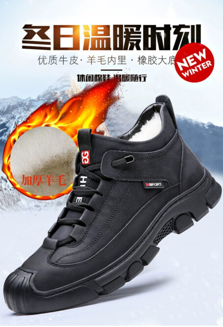 Winter Warm Dad Middle-Aged Elderly Men's Casual Shoes Sport