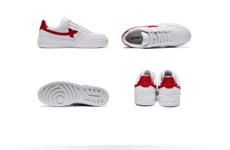 Tebu Fall and Winter Leather Surface Easiest for Match Casual Low-Top Sneakers XTEP