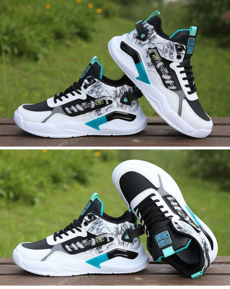High-Top Winter Fleece-lined Thickened Non-Slip All-Matching Men's Shoes Wen and Xiang