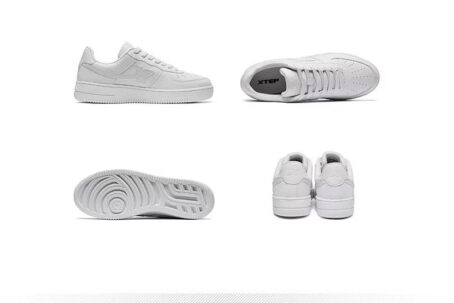 Tebu Fall and Winter Leather Surface Easiest for Match Casual Low-Top Sneakers XTEP