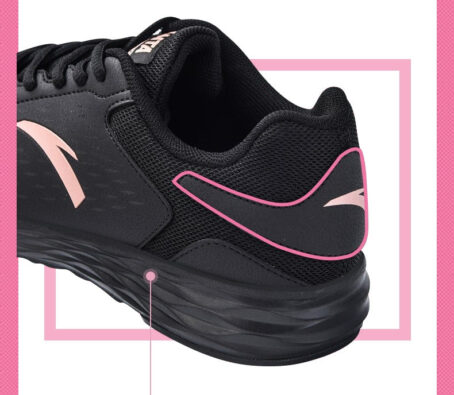 Anta Black Leather Waterproof Ladieswear Fleece-Lined Sneakers Anta
