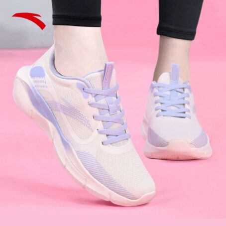 Anta Black Leather Waterproof Ladieswear Fleece-Lined Sneakers Anta