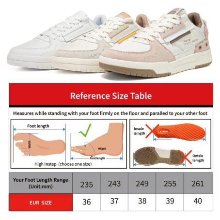 Baasploa Women Outdoor Casual Shoe Fashion Leather Breathable Sneakers Walking Shoes Female Non-slip Comfortable Skateboard Shoe CATG Sports Footwear