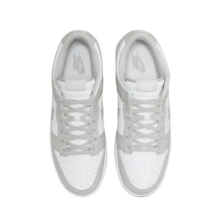 Nike Dunk Retro Grey Fog Cowhide Leather Retro Anti Slip Simple Casual Wear Resistant Low Top Board Shoes Men's Gray White CATG Sports Footwear