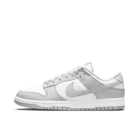 Nike Dunk Retro Grey Fog Cowhide Leather Retro Anti Slip Simple Casual Wear Resistant Low Top Board Shoes Men's Gray White CATG Sports Footwear