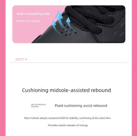 Anta Black Leather Waterproof Ladieswear Fleece-Lined Sneakers Anta