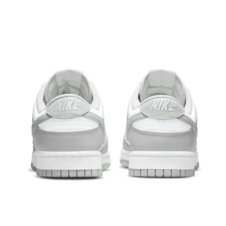 Nike Dunk Retro Grey Fog Cowhide Leather Retro Anti Slip Simple Casual Wear Resistant Low Top Board Shoes Men's Gray White CATG Sports Footwear