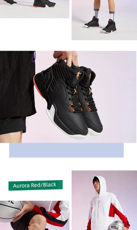 Nike Jordan High-Top Leather Surface Abrasion Resistant White Men's Basketball Shoes Nike