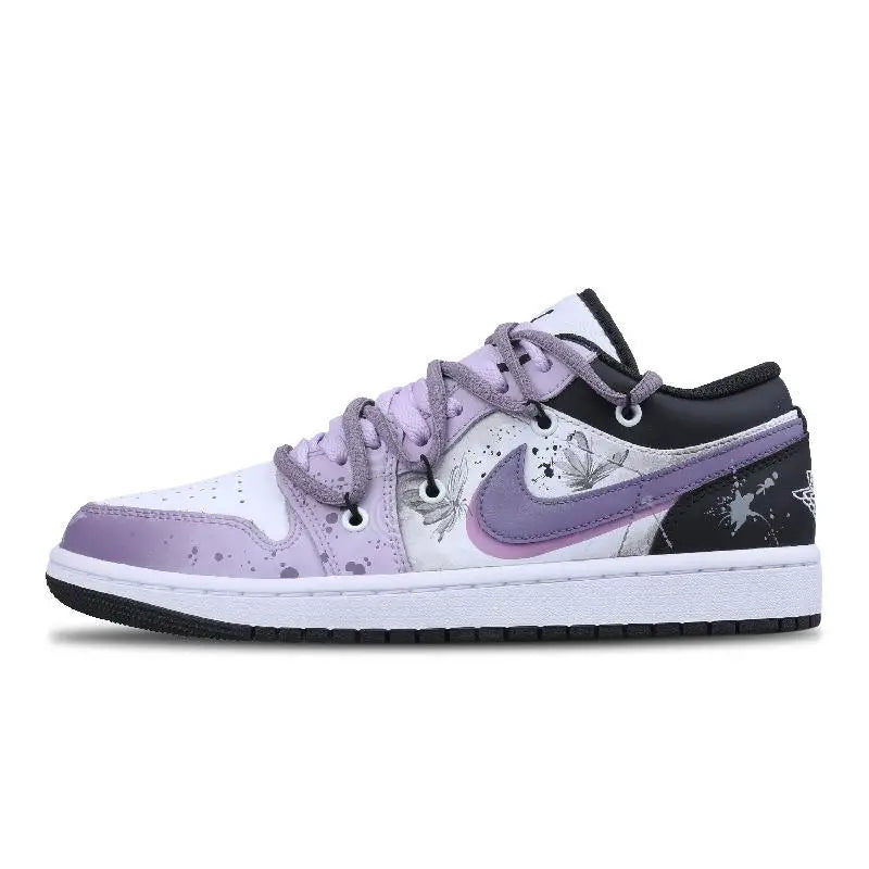 Nike Air Jordan 1 Vintage Basketball Shoes Men Low-top White/black Sneakers Shoes 553558-132 Nike