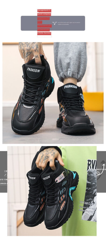 Winter Casual Basketball Height Increasing Two Cotton Putian Men's Shoes Fashion