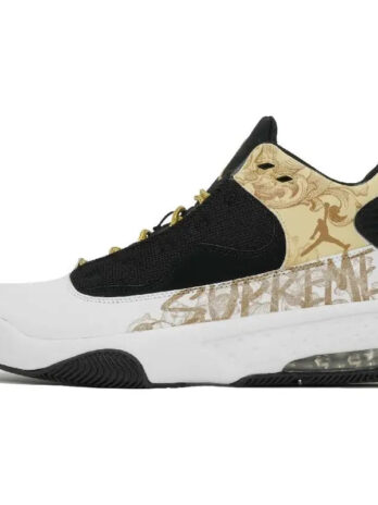 Nike Jordan Max Aura 2 Vintage Basketball Shoes Men Mid-top Gold Sneakers Shoes CK6636-107